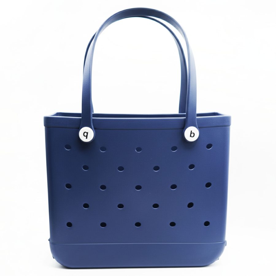 Extra large (XL) Dark blue rubber Bogg Bag with sturdy handles