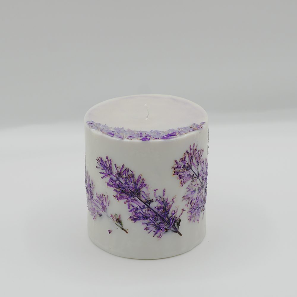Lilac Botanical Candle – Basil & Lavender - Image 4