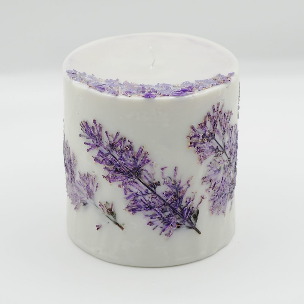 Lilac Botanical Candle – Basil & Lavender - Image 3