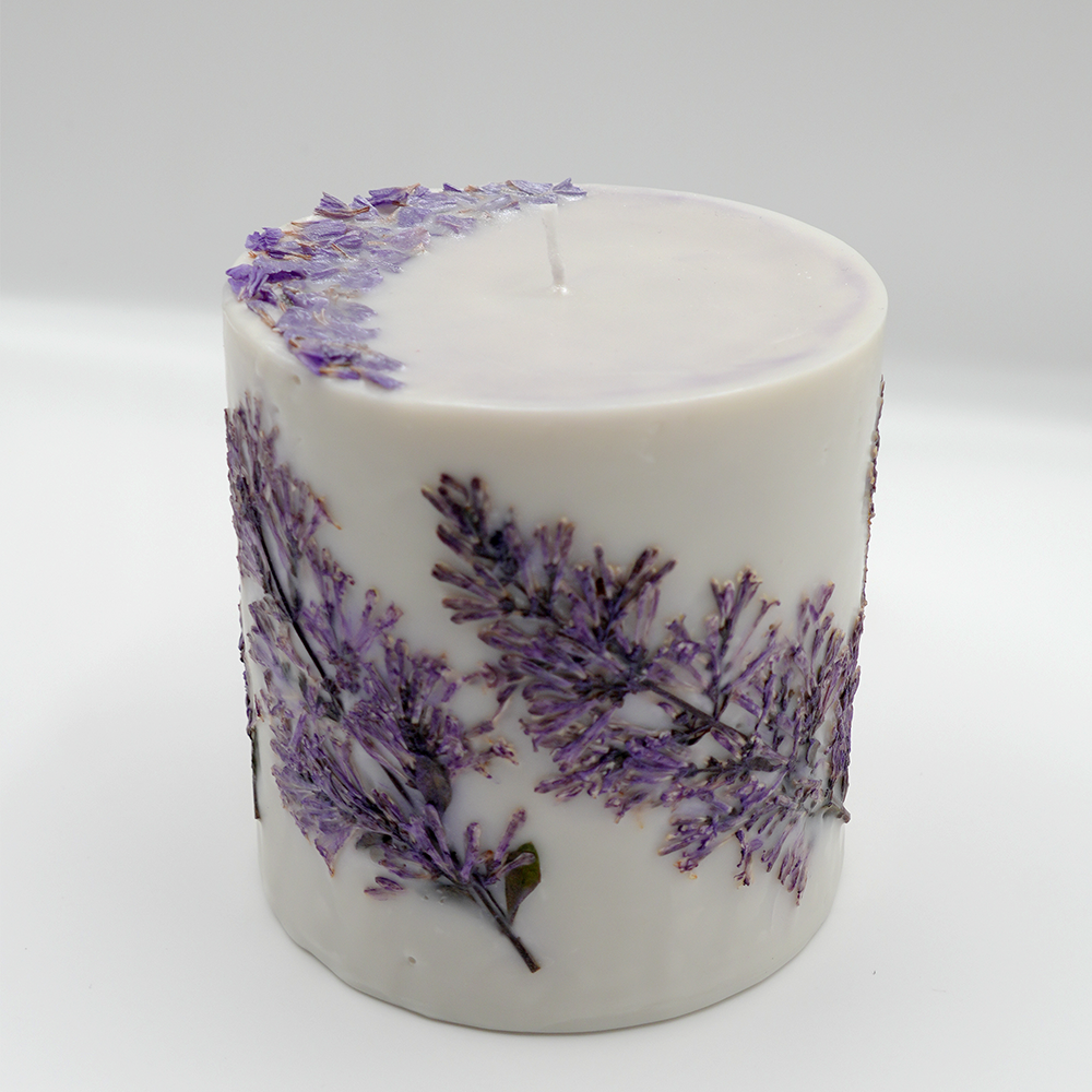 Lilac Botanical Candle – Basil & Lavender - Image 5