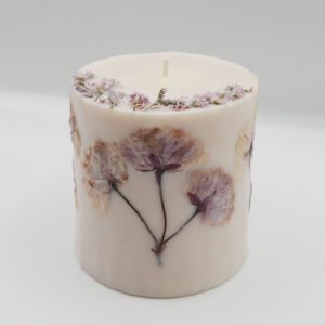Botanical Candle with Eucalyptus Leaves – Eucalyptus & Lavender